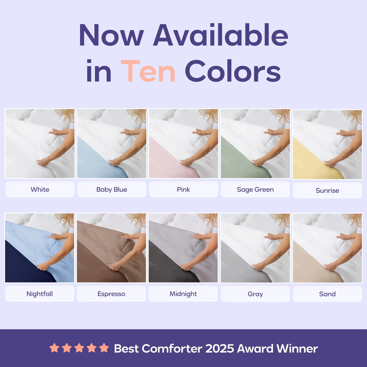 Mellow Sleep | MarshMellow Comforter – Double‑Stuffed Ultra‑Soft A‑Class Fabric, Heat‑Adaptive Vegan Fill, OEKO‑TEX Certified, Machine Washable